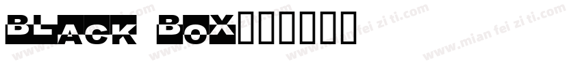 black box字体转换